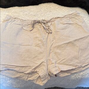 H&M Light Tan Shorts with Drawstring